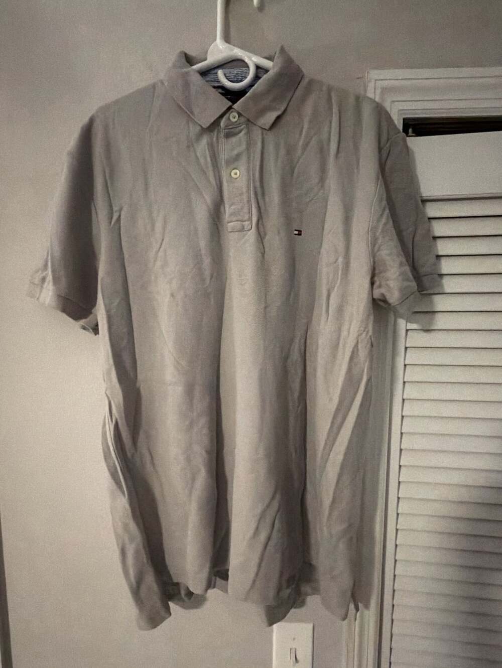 Tommy Hilfiger Men's Tan Short Sleeve Polo Shirt Size Large